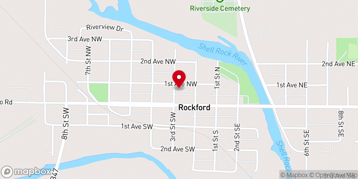 Map showing location of First United Methodist Church