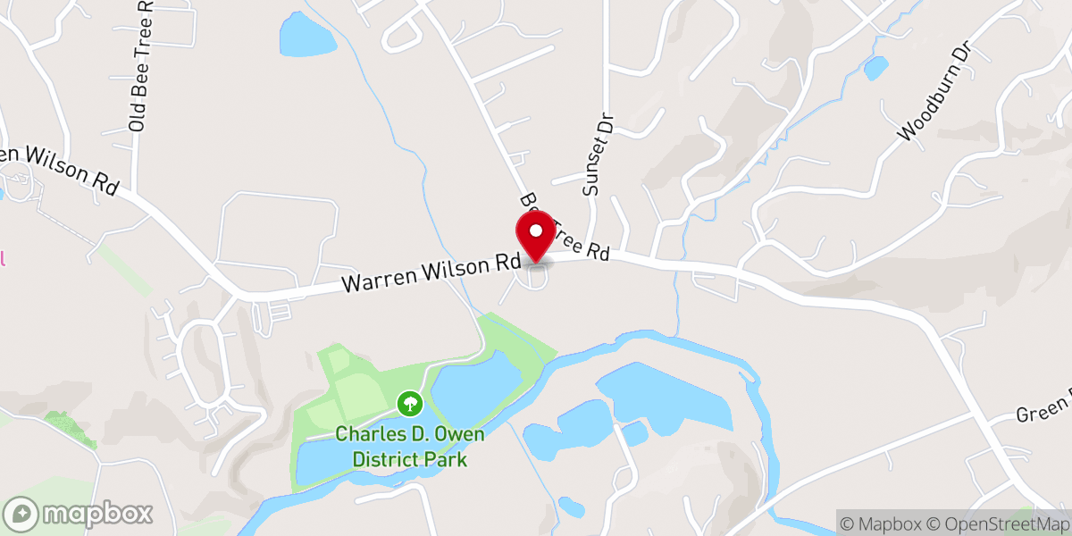 Map showing location of God's Way Baptist Church