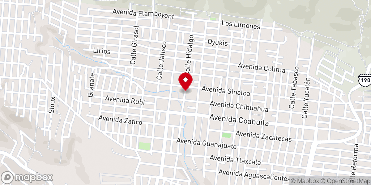 Map showing location of Iglesia Bautista Jesus El Buen Pastor