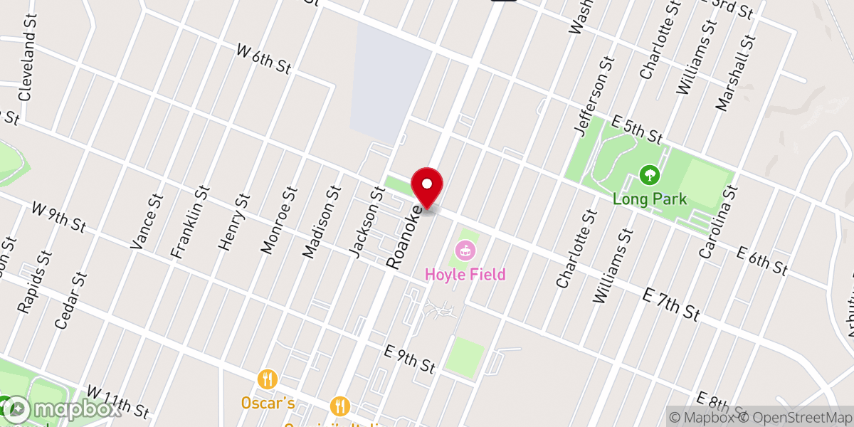 Map showing location of All Saints Episcopal Church