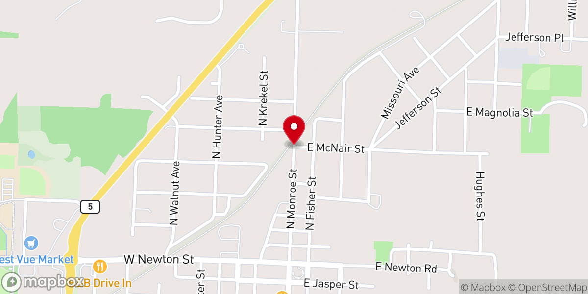 Map showing location of New Hope Christian Community
