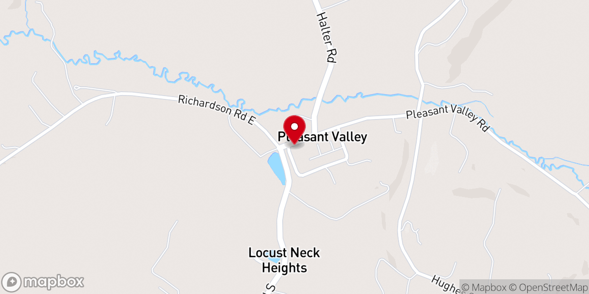 Map showing location of St Matthews United Church