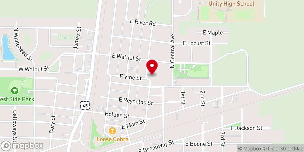 Map showing location of St Patrick Church Hall
