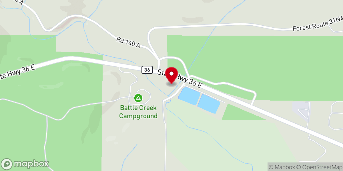 Map showing location of Mt. Lassen Camp (AG)