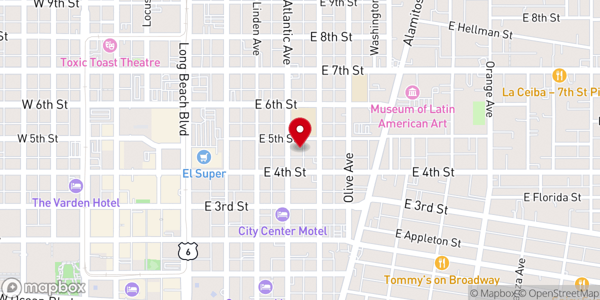 Map showing location of First United Presbyterian Church