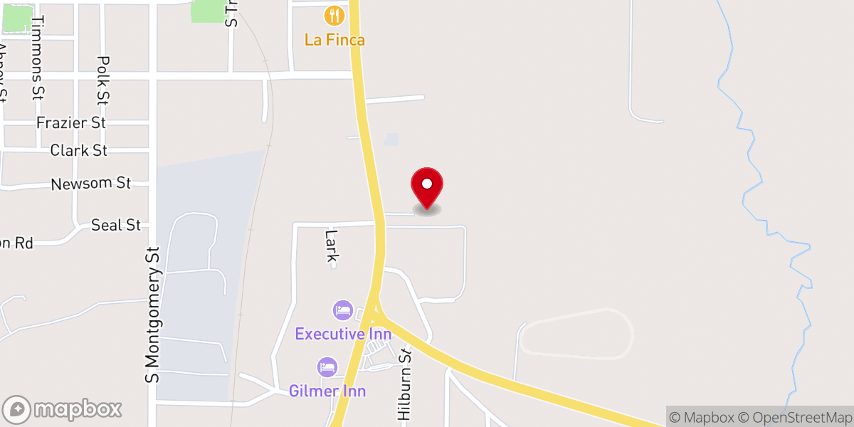 Map showing location of Gilgal Missionary Baptist Church