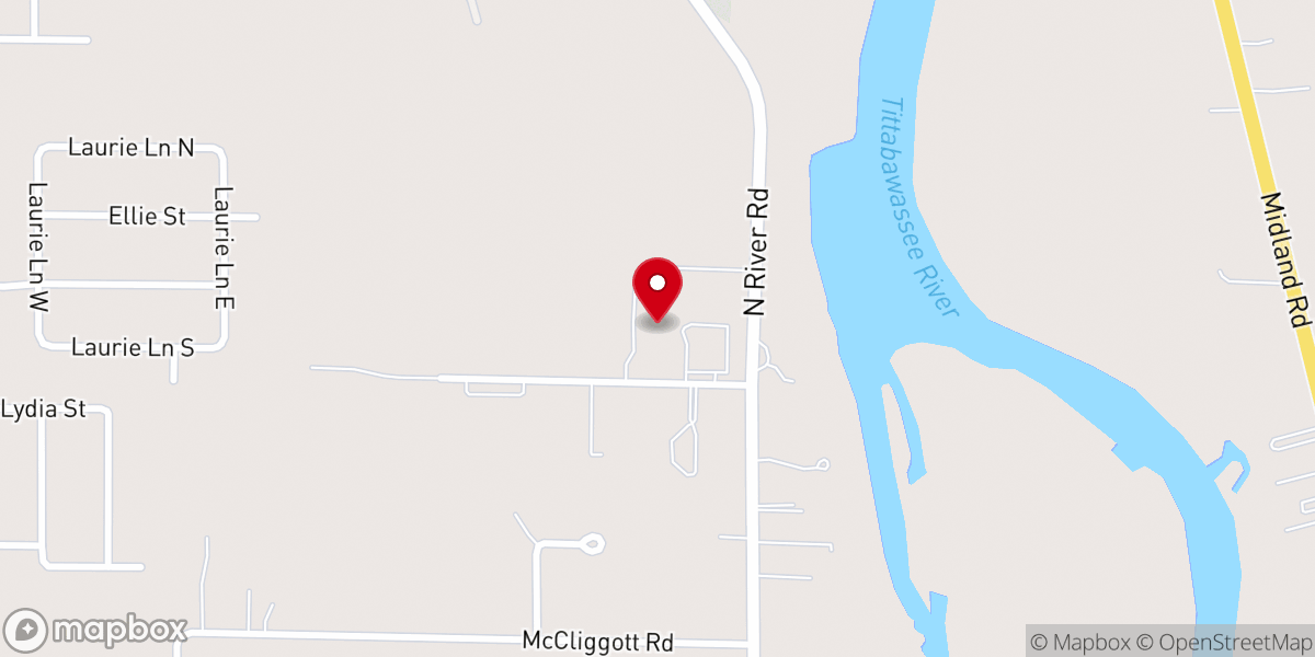 Map showing location of Holy Spirit Catholic Church