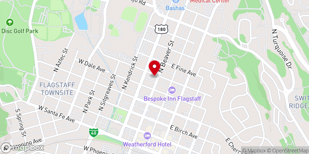 Map showing location of Episcopal Church-Epiphany