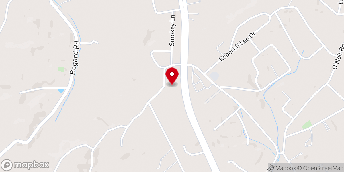 Map showing location of Fellowship Presbyterian Church