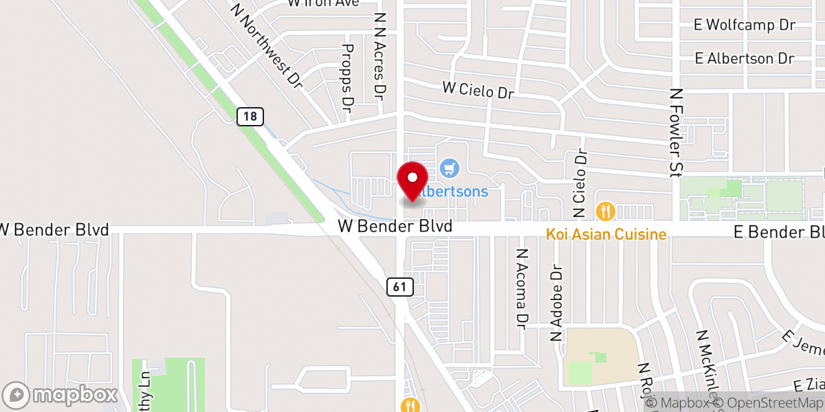 Map showing location of Trinity Lutheran Church