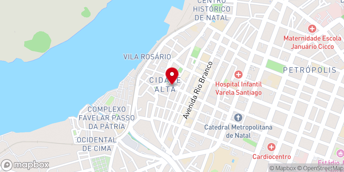 Map showing location of Igreja Matriz de Nossa Senhora da Apresentação - Concatedral de Natal