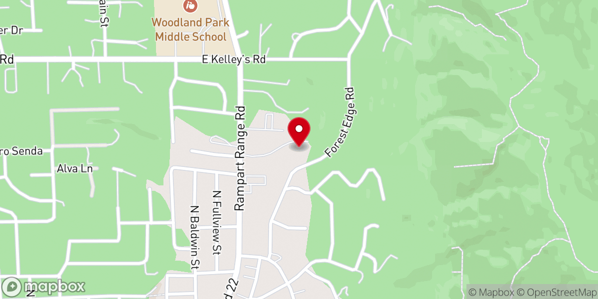 Map showing location of Mountain View United Methodist