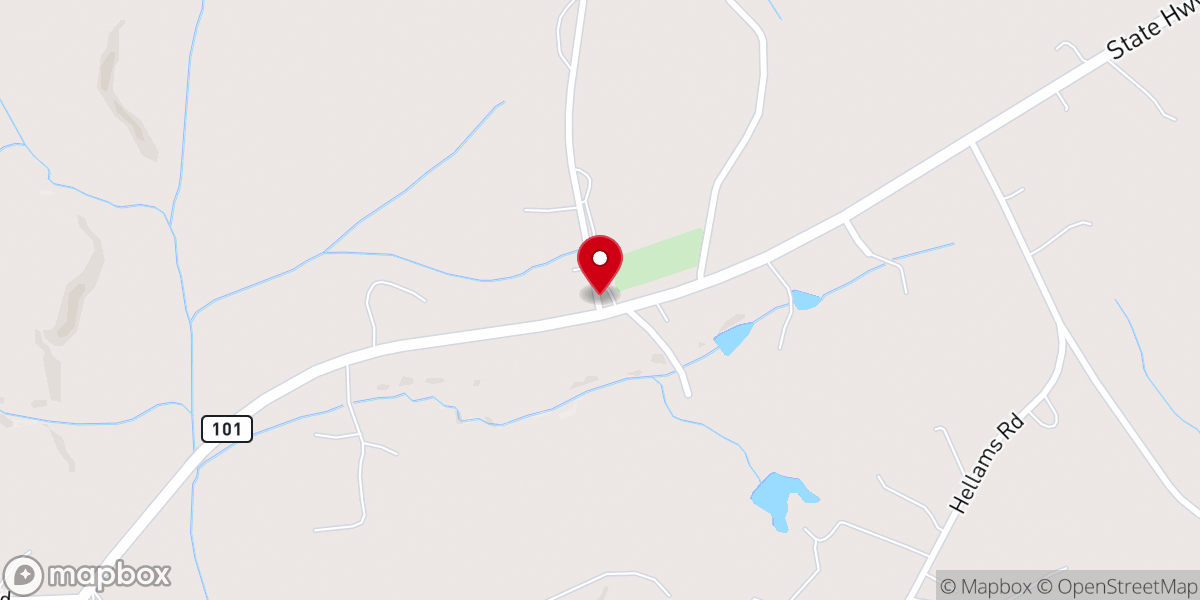 Map showing location of Dials Church