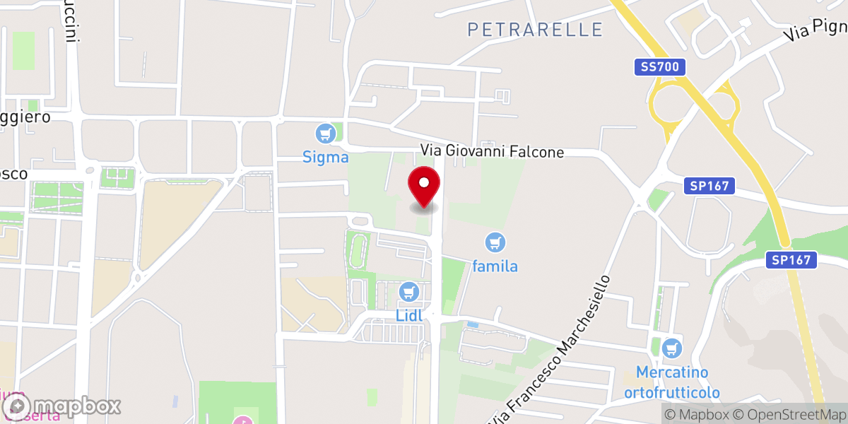 Map showing location of Parrocchia S. Augusto Vescovo