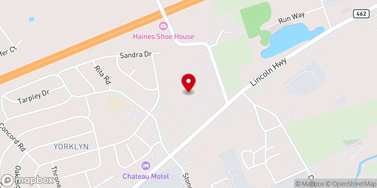 Map showing location of Church of the Open Door - East York Campus