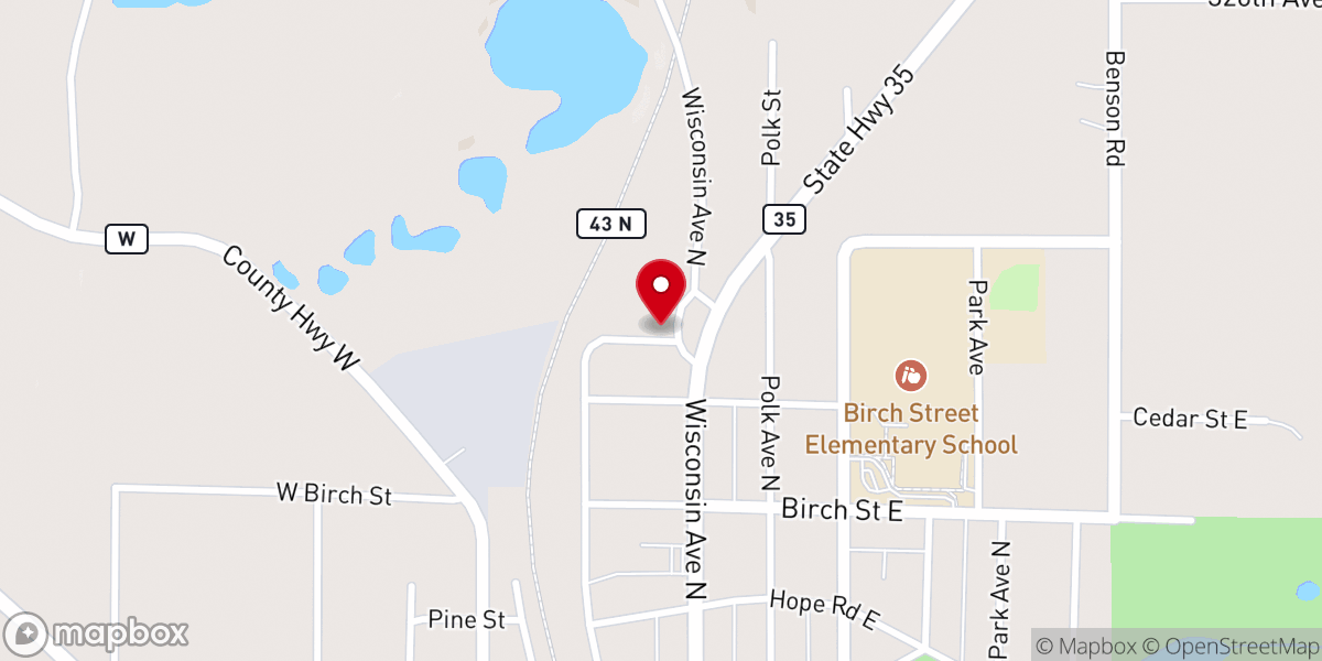 Map showing location of Pilgrim Lutheran Church