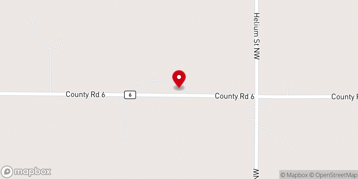Map showing location of Karmel Covenant Church
