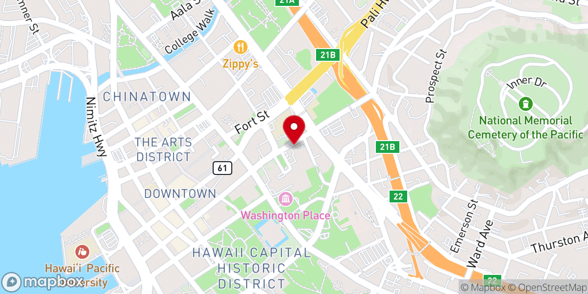 Map showing location of St Peter's Episcopal Church