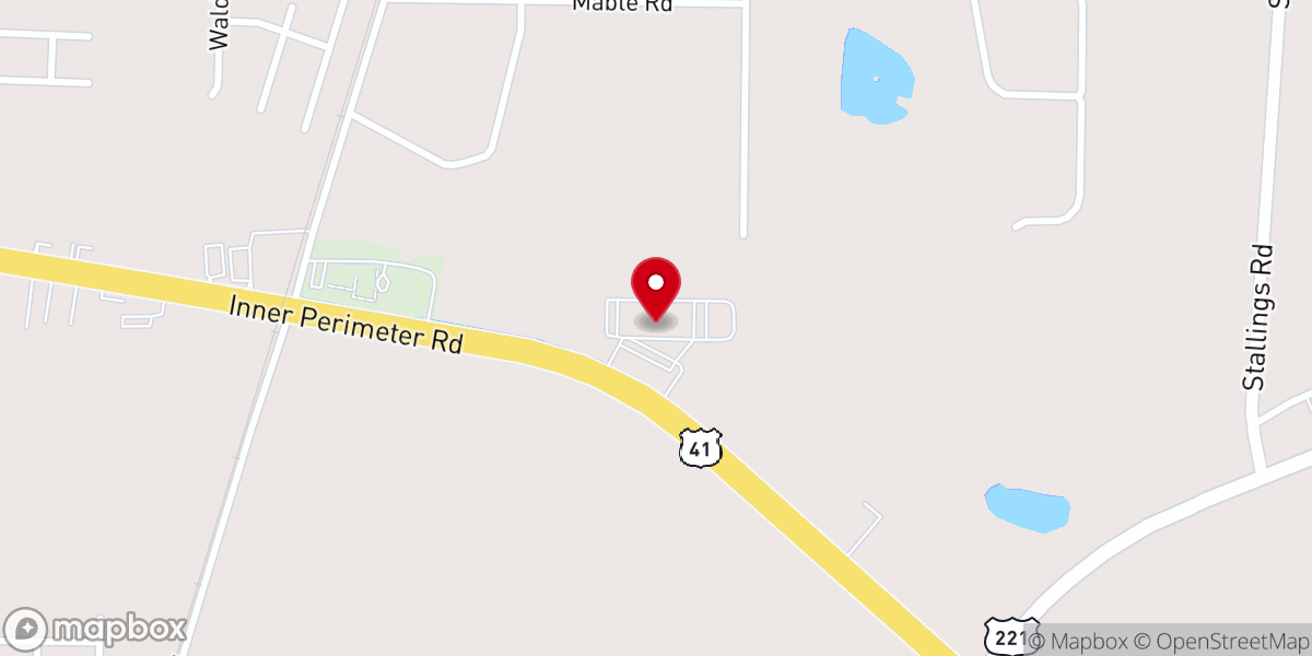 Map showing location of Forrest Park Church of Christ