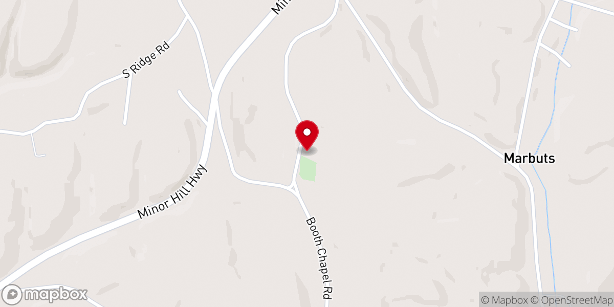 Map showing location of Booth Chapel