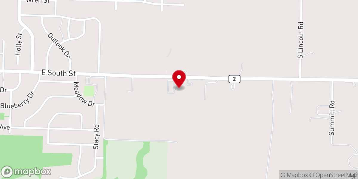 Map showing location of Faith Baptist Church of Harrisonville, Missouri
