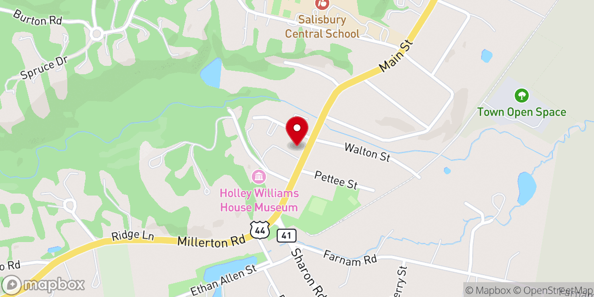 Map showing location of Lakeville United Methodist Church