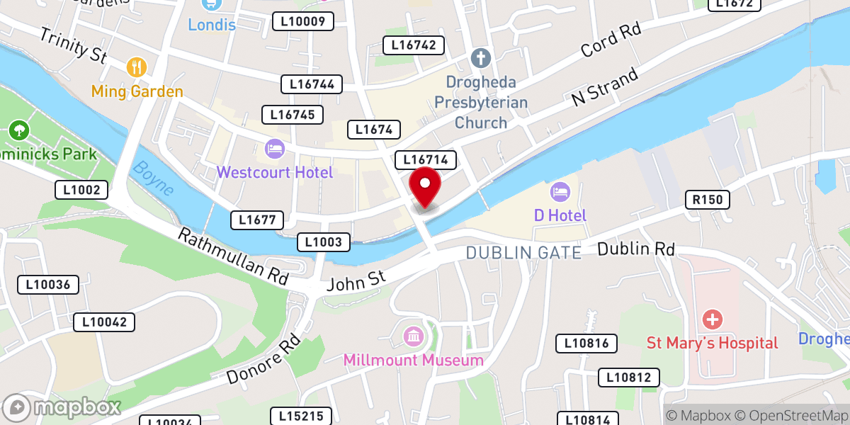 Map showing location of Salthouse Brasserie