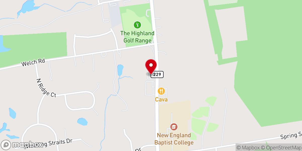 Map showing location of Patrick Baker Church Goods