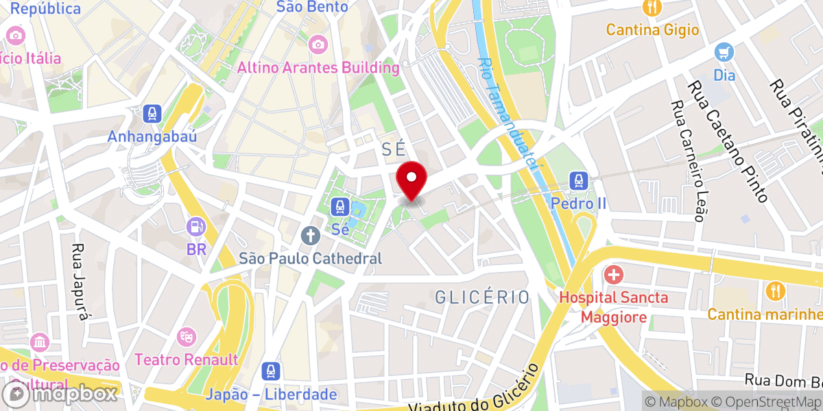 Map showing location of Ordem Terceira