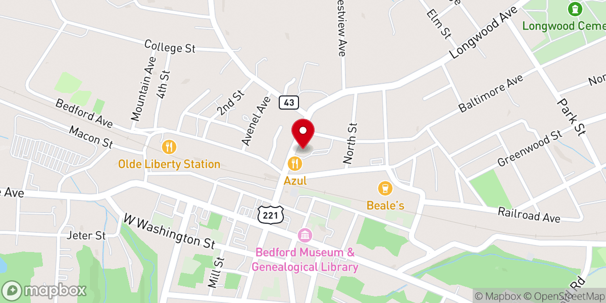 Map showing location of Saint Johns Episcopal Church