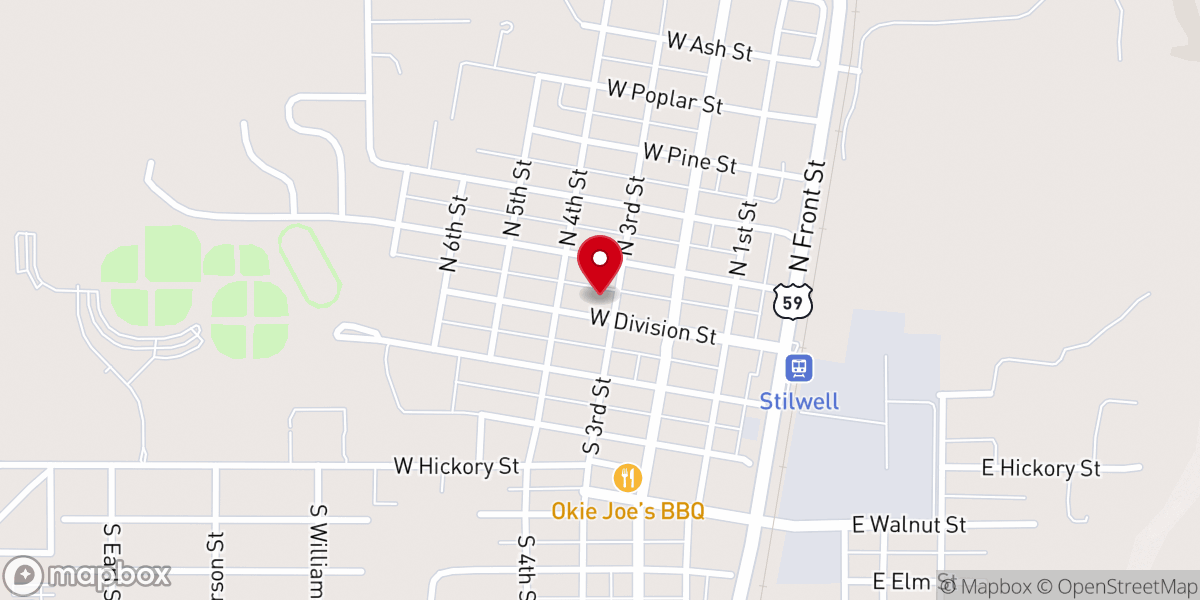 Map showing location of First United Methodist Church