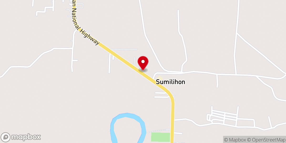 Map showing location of Brgy. Sumilihon Catholic Church