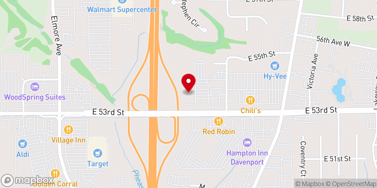 Map showing location of Coram Deo Bible Church