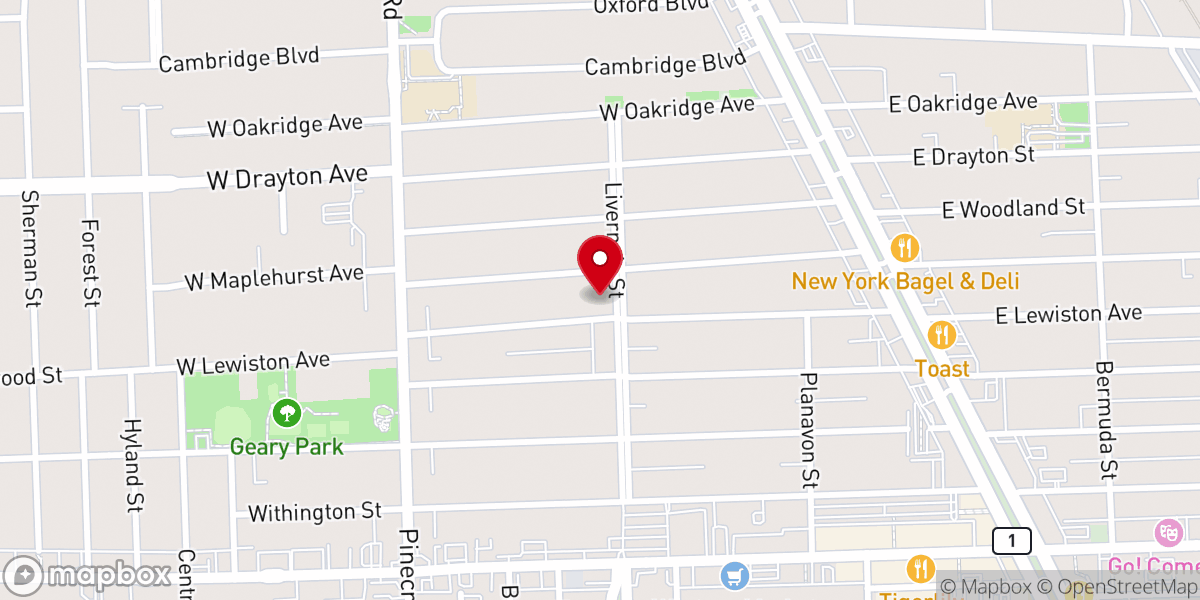 Map showing location of Saint Luke's Episcopal Church