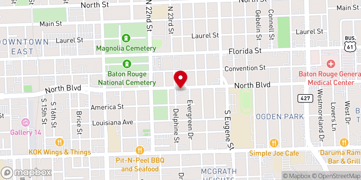 Map showing location of North Boulevard Macadonia Full