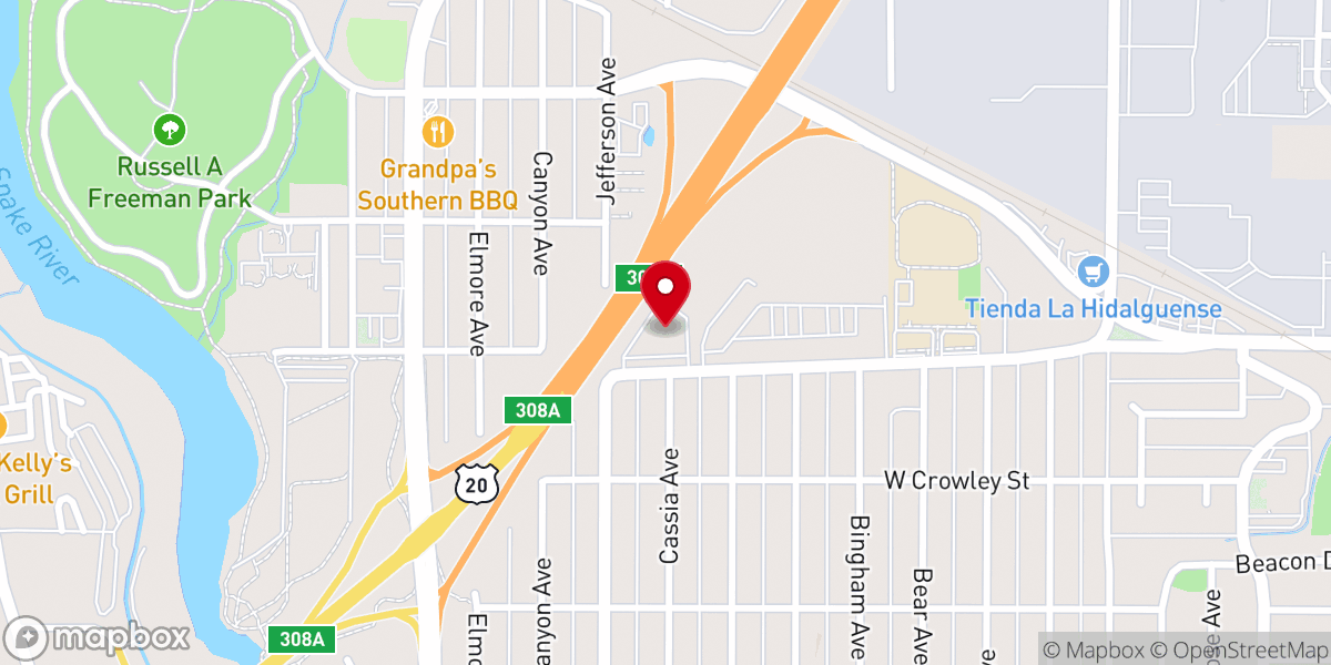 Map showing location of Bishops Storehouse of the Church of Jesus Christ of Latter-day Saints