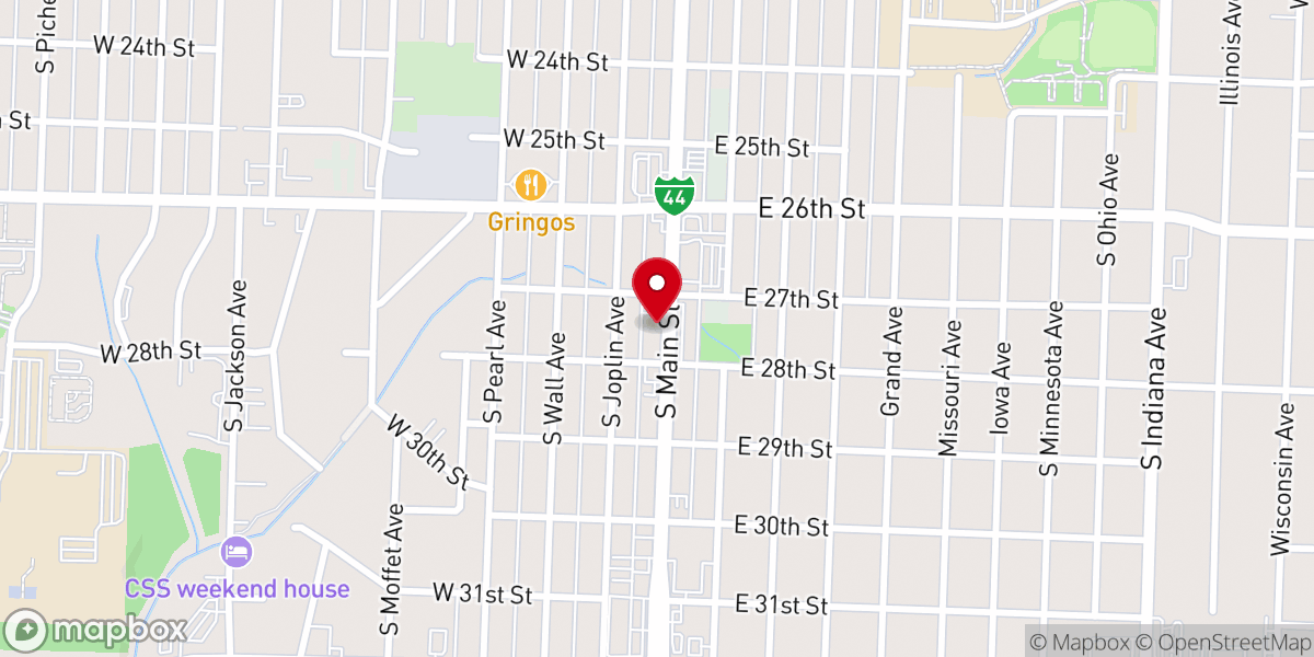 Map showing location of The Vine Lutheran Church