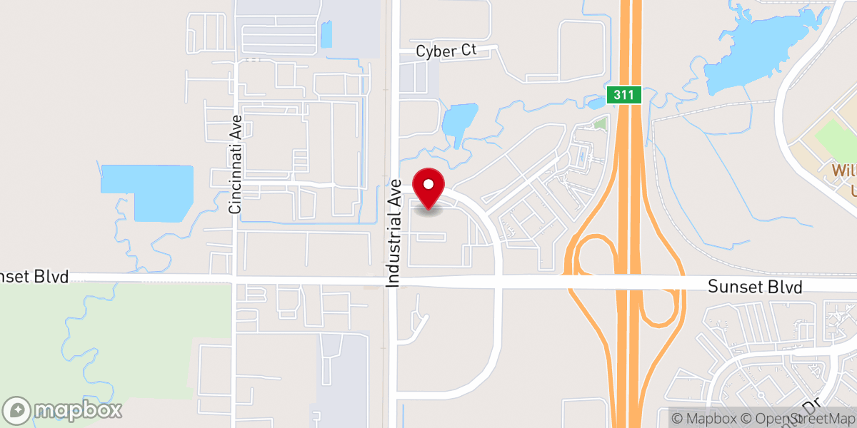 Map showing location of St Matthew Lutheran Church