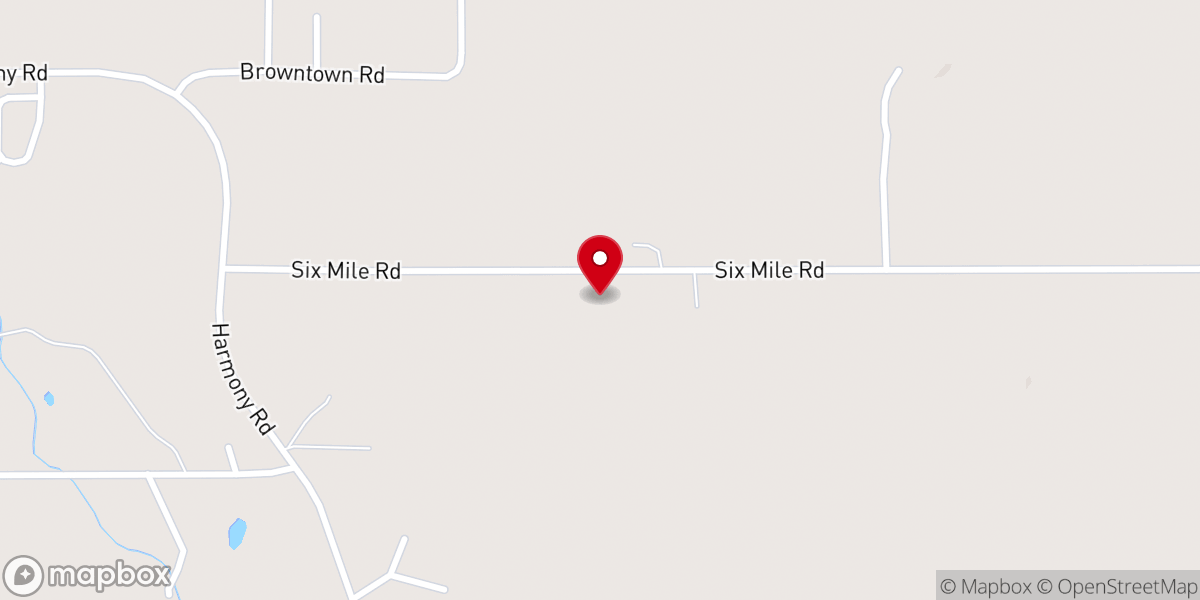 Map showing location of Red Hill Church