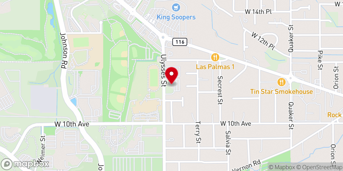 Map showing location of Golden Church of Christ