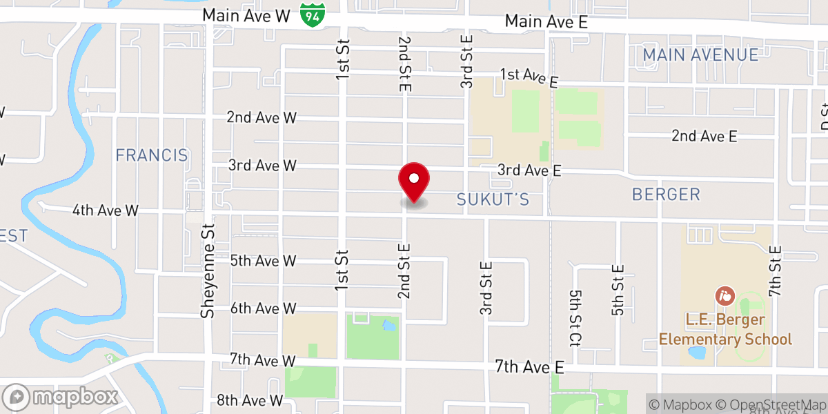 Map showing location of Changing Lives Tabernacle