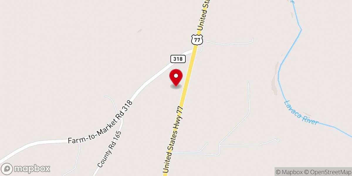 Map showing location of Faith Family Church-Hallettsville