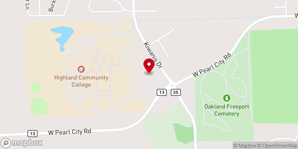 Map showing location of St Thomas Aquinas Catholic Church