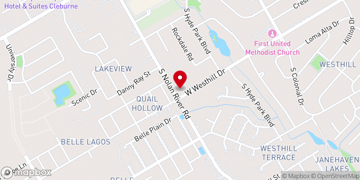 Map showing location of United Presbyterian Church