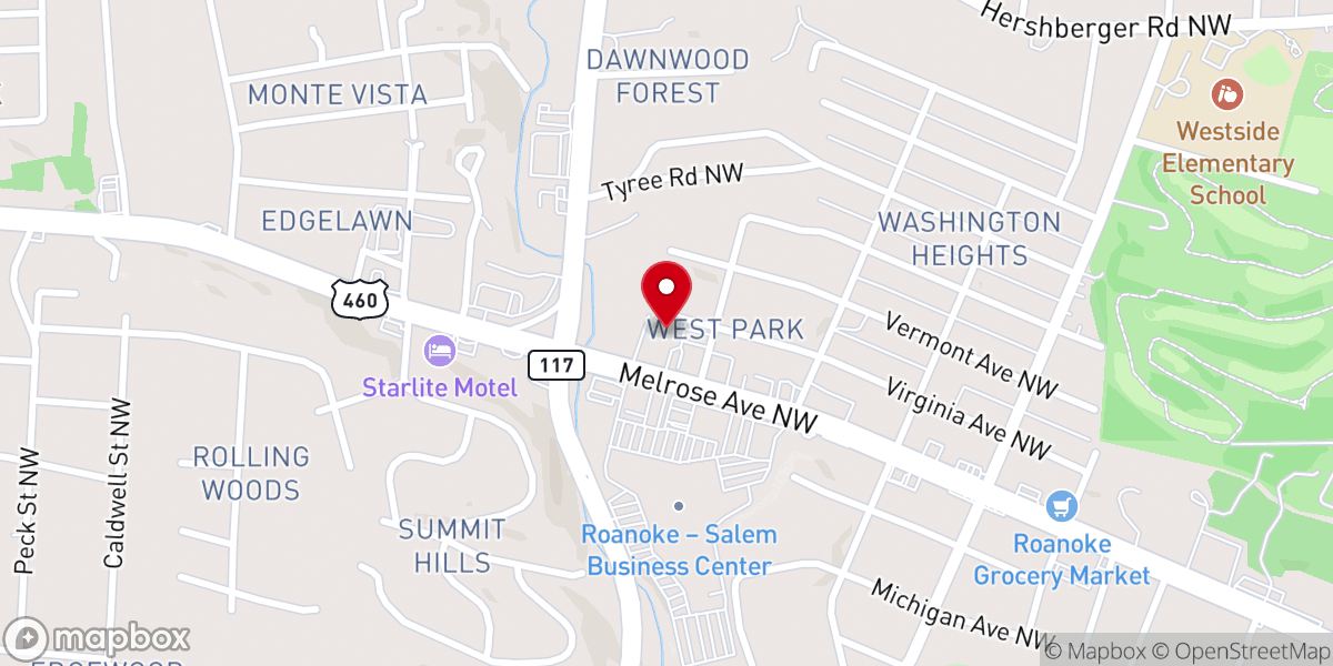 Map showing location of New Century Community Church
