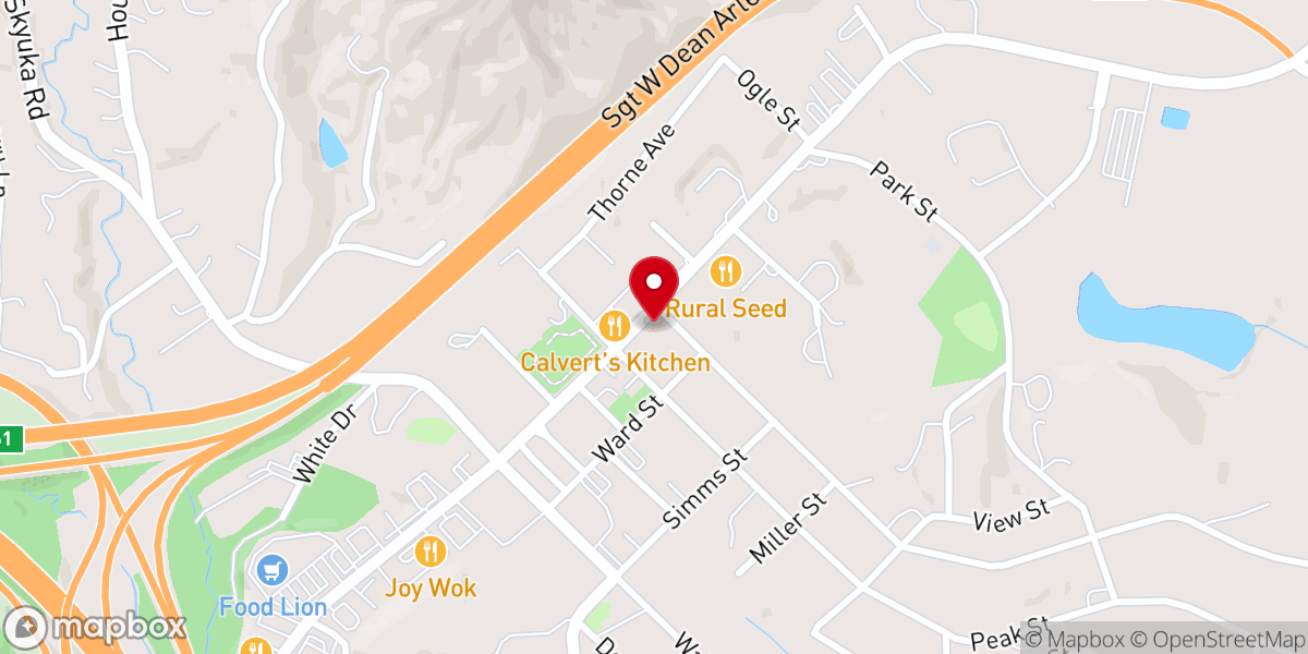 Map showing location of Steps to Hope Thrift Store