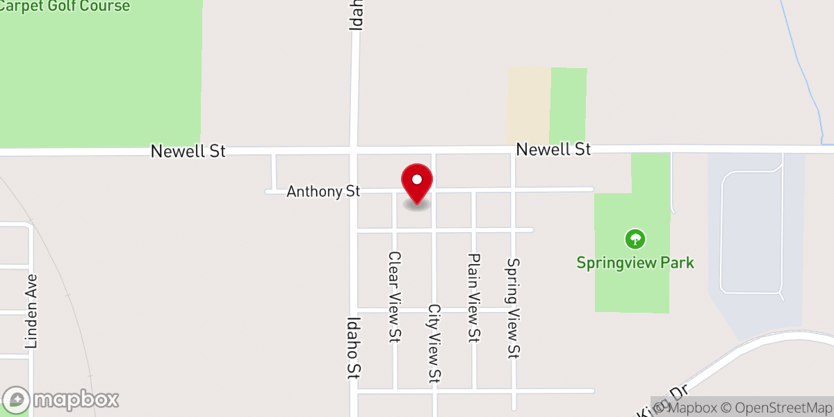 Map showing location of Community Baptist Church