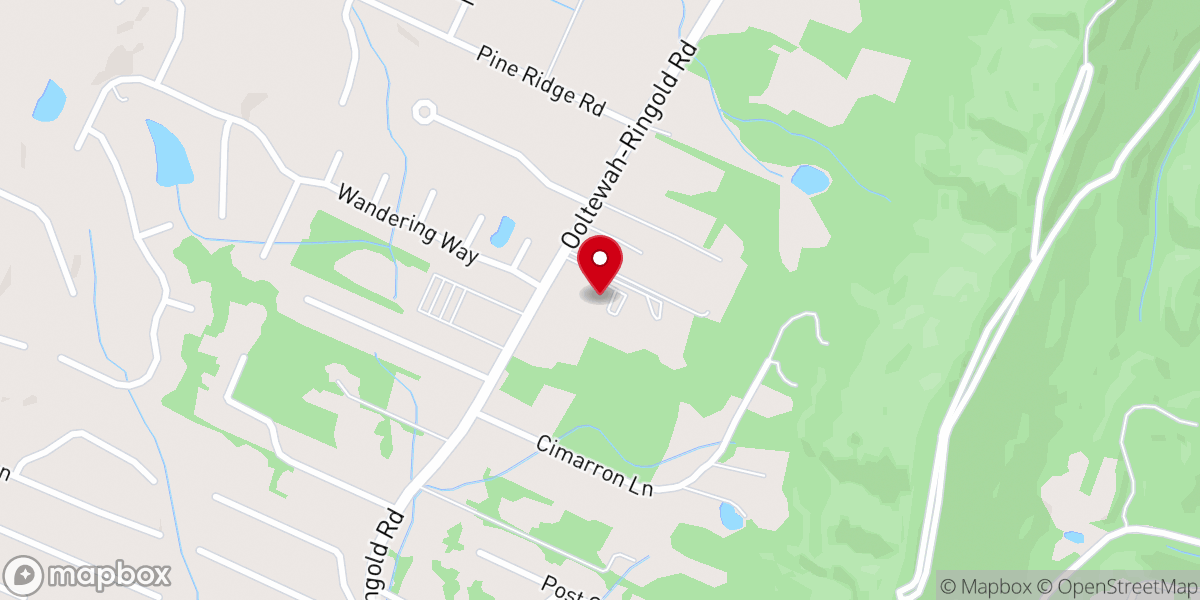 Map showing location of Ooltewah Church of Christ