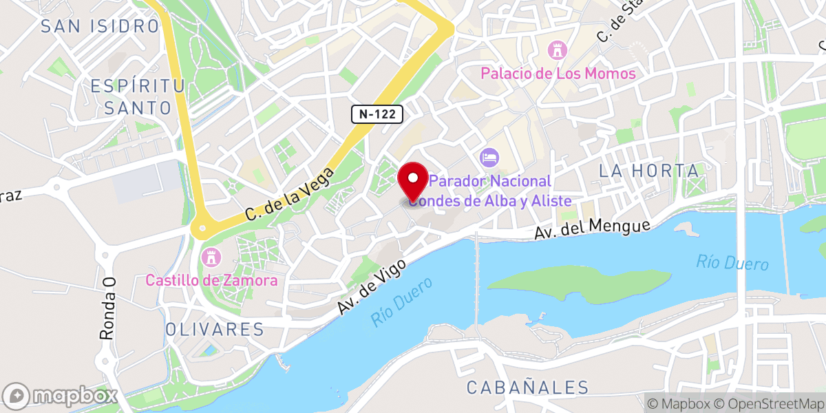 Map showing location of Convento del Corpus Christi