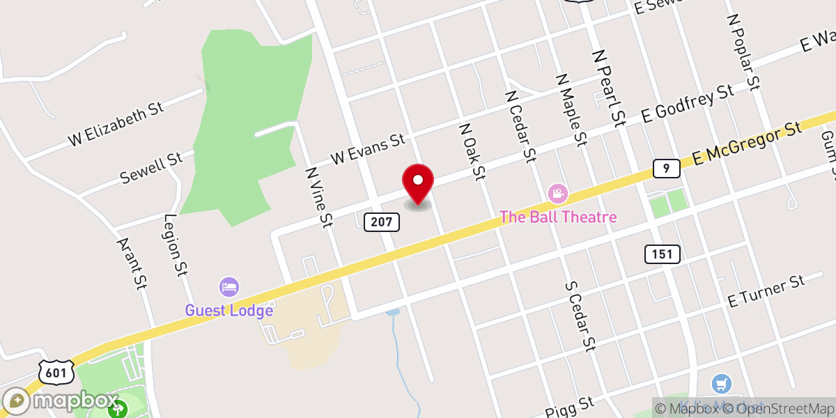 Map showing location of Shama Worship Center